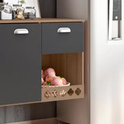 COZINHA SUSPENSA MILA CARVALHO OAK/OFF WHITE