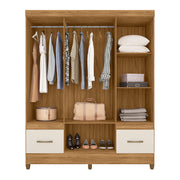 GUARDA ROUPA MS912 FREIJO/ CINZA