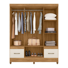 GUARDA ROUPA MS912 FREIJO/ CINZA