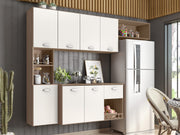 COZINHA SUSPENSA MILA CARVALHO OAK/OFF WHITE