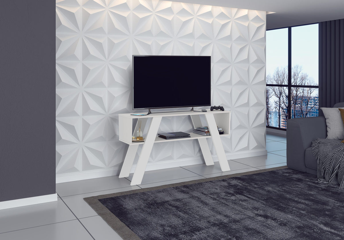 RACK APARADOR DETROIT CANELATO RUSTICO NATURA OFF WHITE