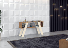 RACK APARADOR DETROIT CANELATO RUSTICO NATURA OFF WHITE