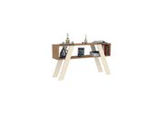 RACK APARADOR DETROIT CANELATO RUSTICO NATURA OFF WHITE