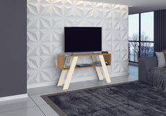 RACK APARADOR DETROIT CANELATO RUSTICO NATURA OFF WHITE