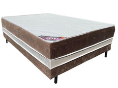 CAMA RUBI VERMELHA CONJ BOX CASAL 138X188