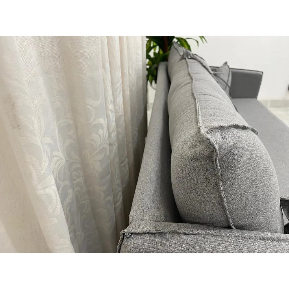 SOFA 3 LUG LISBOA | VELUDO MARROM (01)