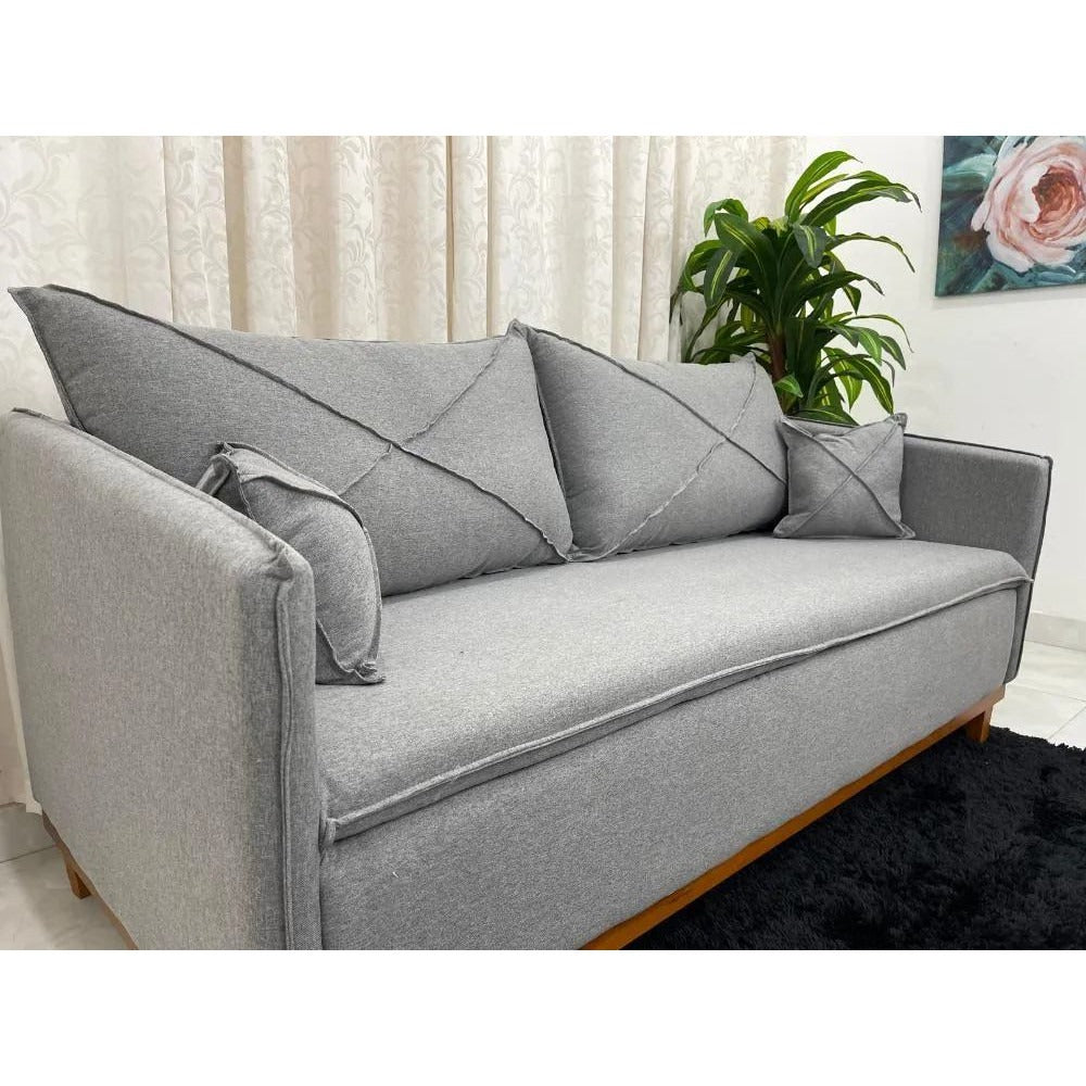 SOFA 3 LUG LISBOA | VELUDO MARROM (01)