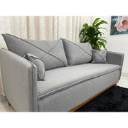 SOFA 3 LUG LISBOA | VELUDO MARROM (01)
