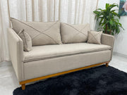 SOFA 3 LUG LISBOA | VELUDO MARROM (01)