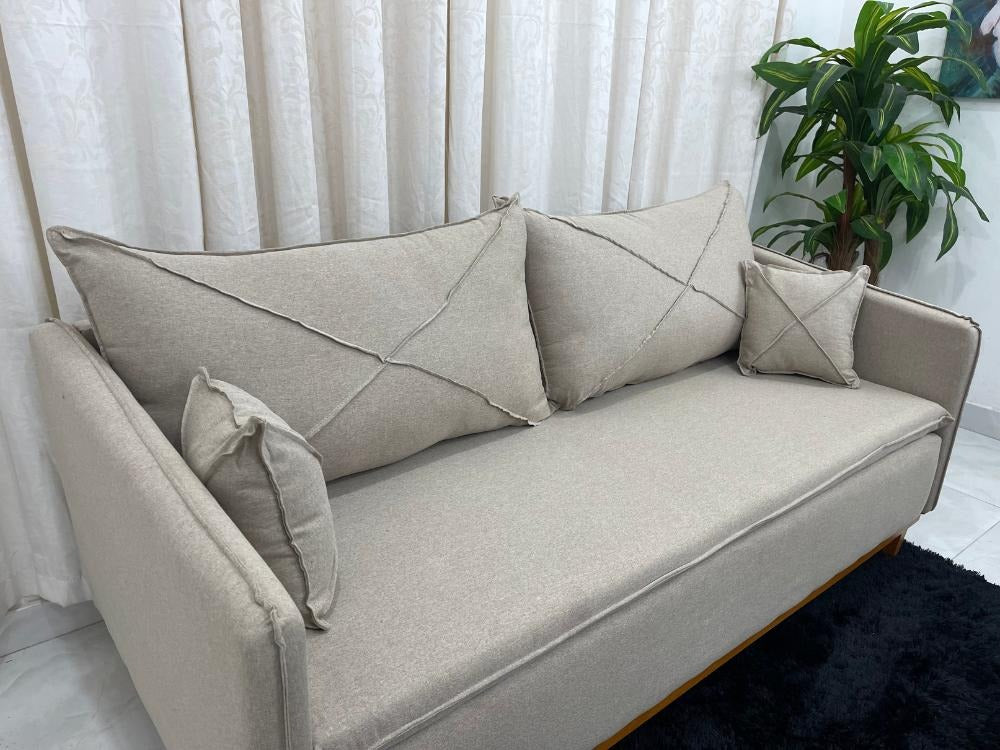 SOFA 3 LUG LISBOA | VELUDO MARROM (01)
