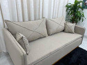 SOFA 3 LUG LISBOA | VELUDO MARROM (01)