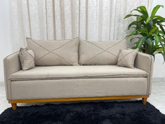 SOFA 3 LUG LISBOA | VELUDO MARROM (01)