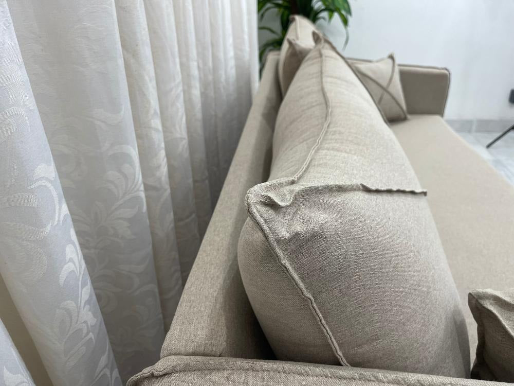 SOFA 3 LUG LISBOA | VELUDO MARROM (01)