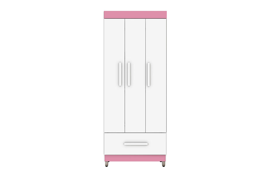 Guarda Roupa 3 Portas 1 Gaveta Canadá Borsari