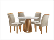 MESA BERLIM REDONDA + 4 CADEIRAS LONDRES