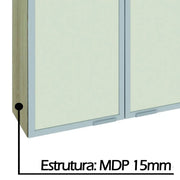 Armário Aéreo Lis 120cm | Castani/Off