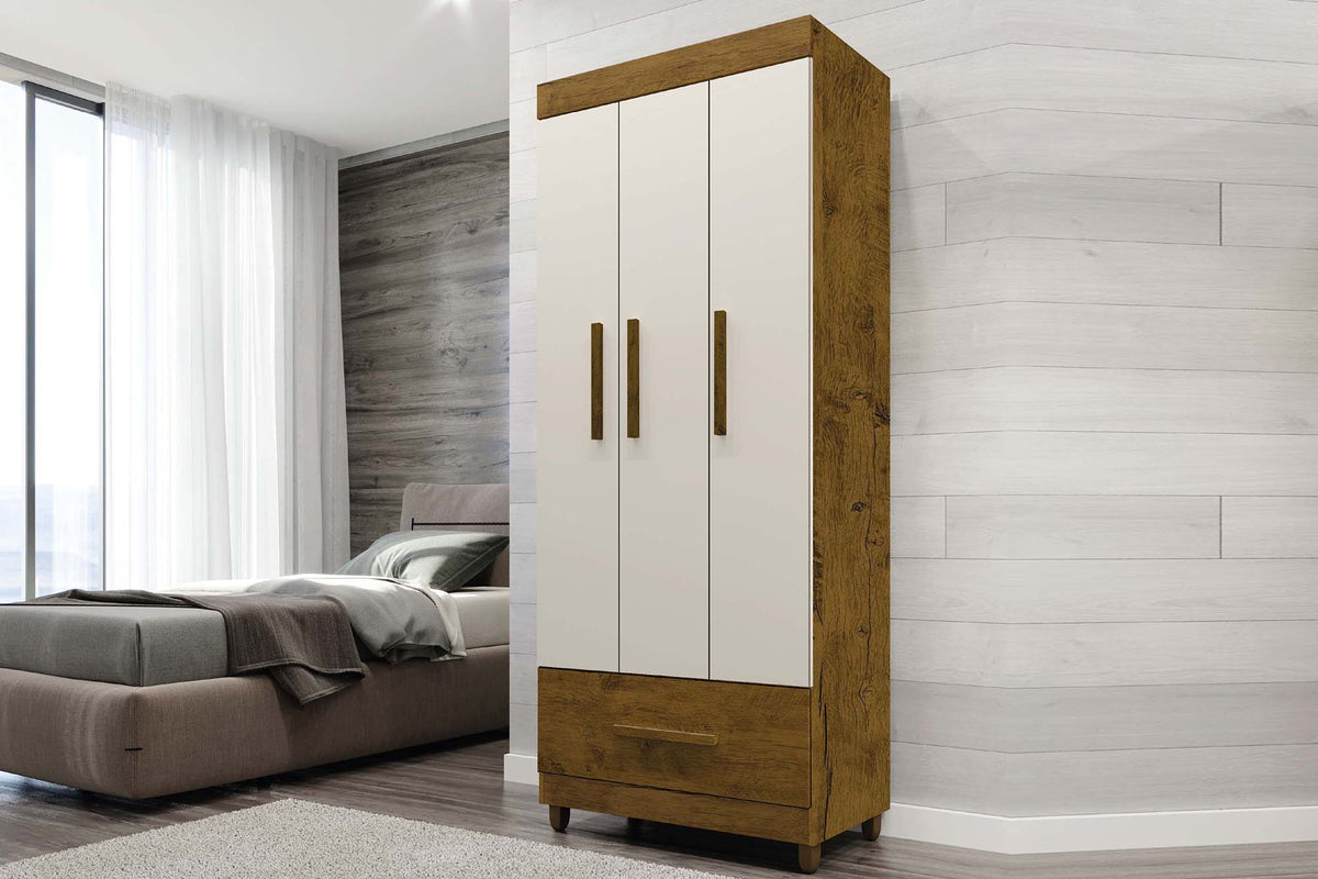 Guarda Roupa 3 Portas 1 Gaveta Canadá Borsari