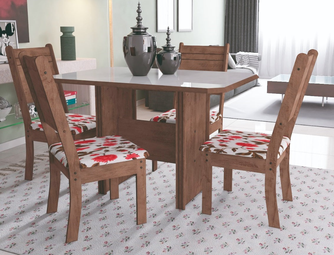 Mesa New Charme c/ 4 Cadeiras