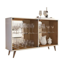 Cristaleira JB 4011 - Pérola/Caramelo
