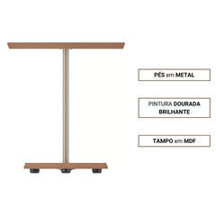 Mesa De Apoio Lateral Bel Artely