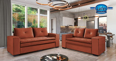 SOFA 2 E 3 LUGARES AIMORES - 2078 MARROM