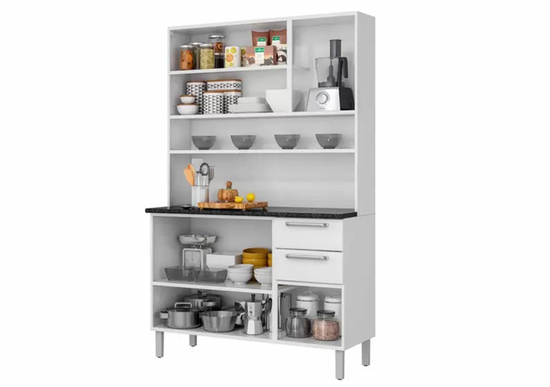 KIT COZINHA PRATIKA ITATIAIA 6 PORTAS 2 GAVETA | 105CM