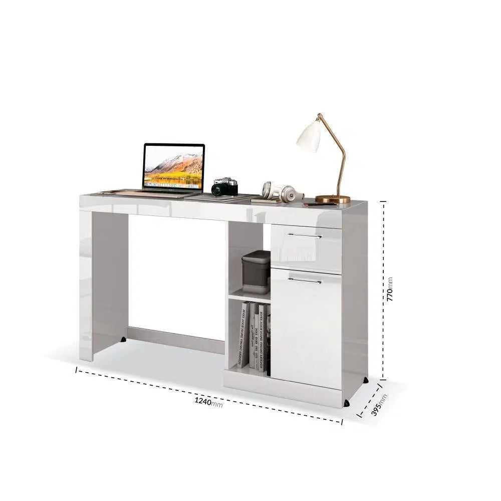 MESA DE COMPUTADOR OFFICE DORIS- BRANCA