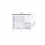 BALCAO 3P 2G 90CM CH/OFF POQUEMA