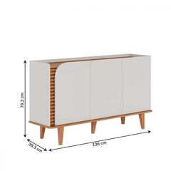 BUFFET JURERE - OFF WHITE/MATE/FREIJO