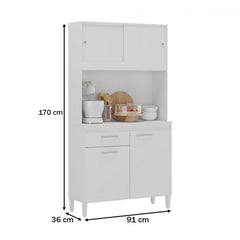 KIT COZINHA 4 PTS CEARA MDP CANELATO RUST - NATURA OFF