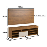 Painel Ravena/Lily e Rack Bela/Rum
