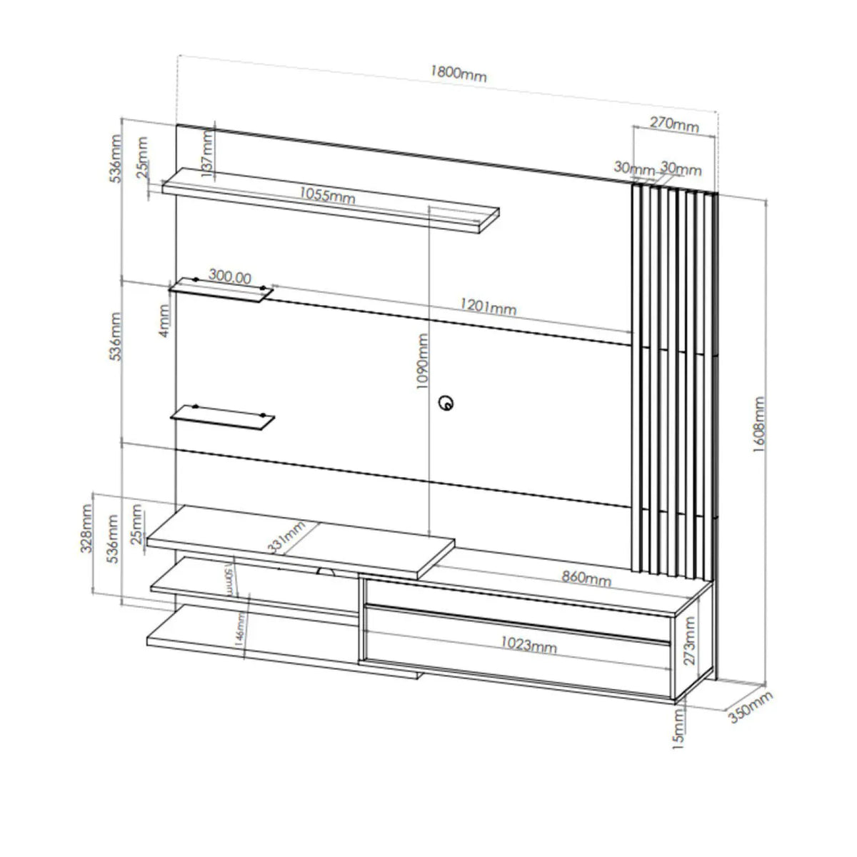 Painel Sublime Off White/ Mel