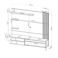 Painel Sublime Off White/ Mel