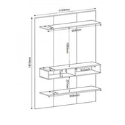 PAINEL BYTE DELTA OFF WHITE MEL-VIERO