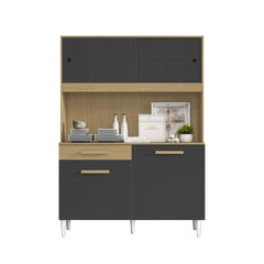 Kit Cozinha 4 Portas 01 Gaveta - 121CM Aramóveis