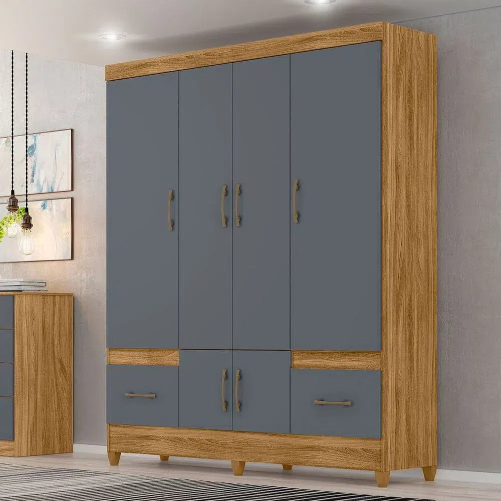 GUARDA ROUPA MS912 FREIJO/ CINZA