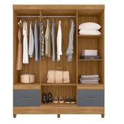 GUARDA ROUPA MS912 FREIJO/ CINZA