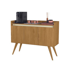 APARADOR BUFFET GOLD 3 PORTAS PEROLA/MEL