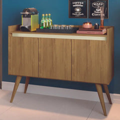 APARADOR BUFFET GOLD 3 PORTAS PEROLA/MEL