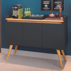 APARADOR BUFFET GOLD 3 PORTAS PEROLA/MEL