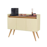 APARADOR BUFFET GOLD 3 PORTAS PEROLA/MEL