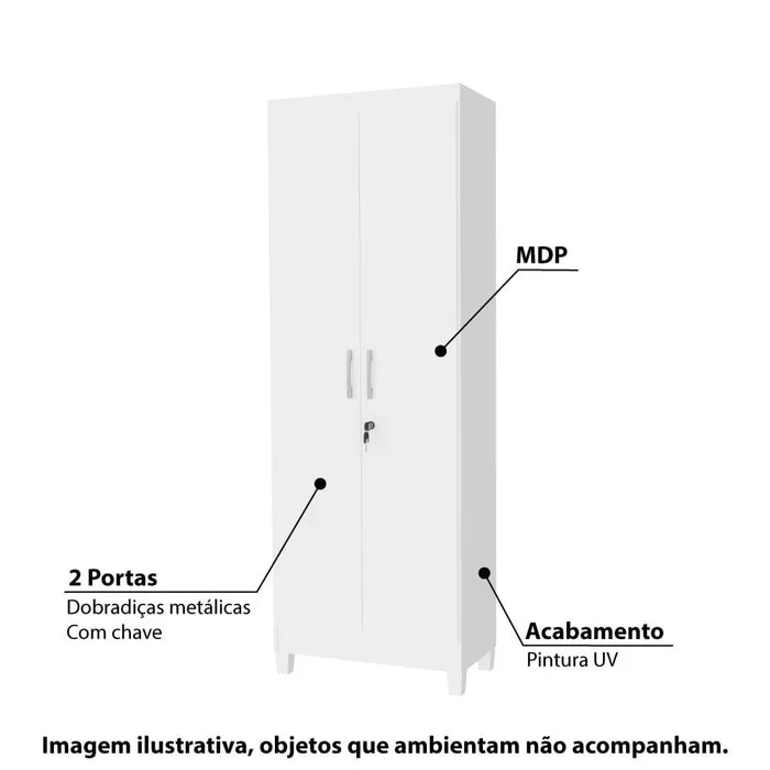 Multiuso Alpi 2Pts C/ Pés e Chave