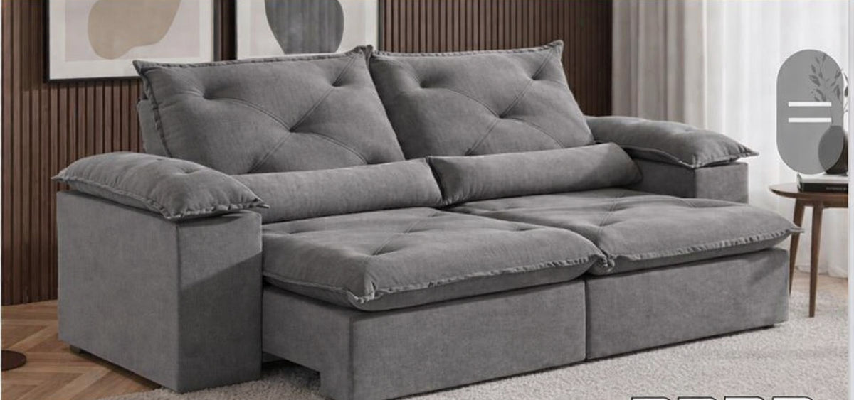 SOFA BELGICA | 2 MODULOS | CINZA (101)