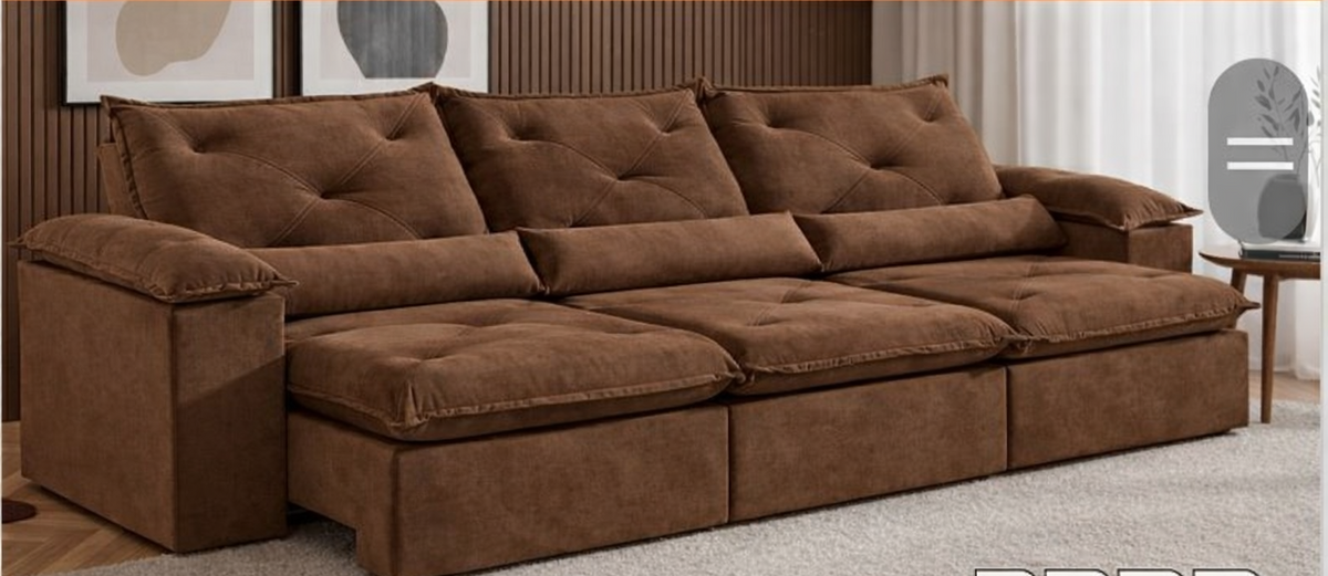 SOFA BELGICA | 3 MODULOS | MARROM (105)
