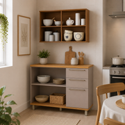 COZINHA MUNIQUE COMPACTA BALCÃO + AEREO 2PTS