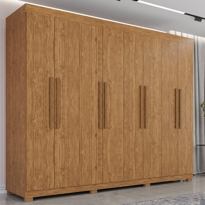 GUARDA ROUPA MILANO 8PTS PRIME- CINAMOMO