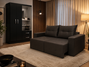 COMBO: GUARDA ROUPA CAPELINHA 2P E 2GV + SOFA HAVAI