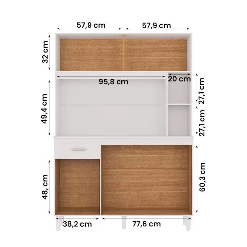 KIT COZINHA DUDA 1.20CM