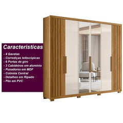 GUARDA ROUPA ARAGUAIA - FREIJO/OFF W ESP.