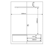 Painel Home Suspenso com LED Lumia Rustico - Mirarack